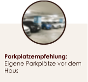 Parkplatzempfehlung: Eigene Parkpltze vor dem Haus